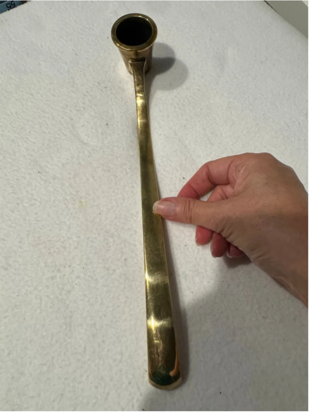 Vintage Brass Candle Snuffer One Size Gold